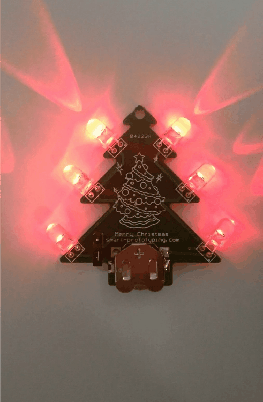 Colorful LED Christmas tree automatically flashing from Smart
